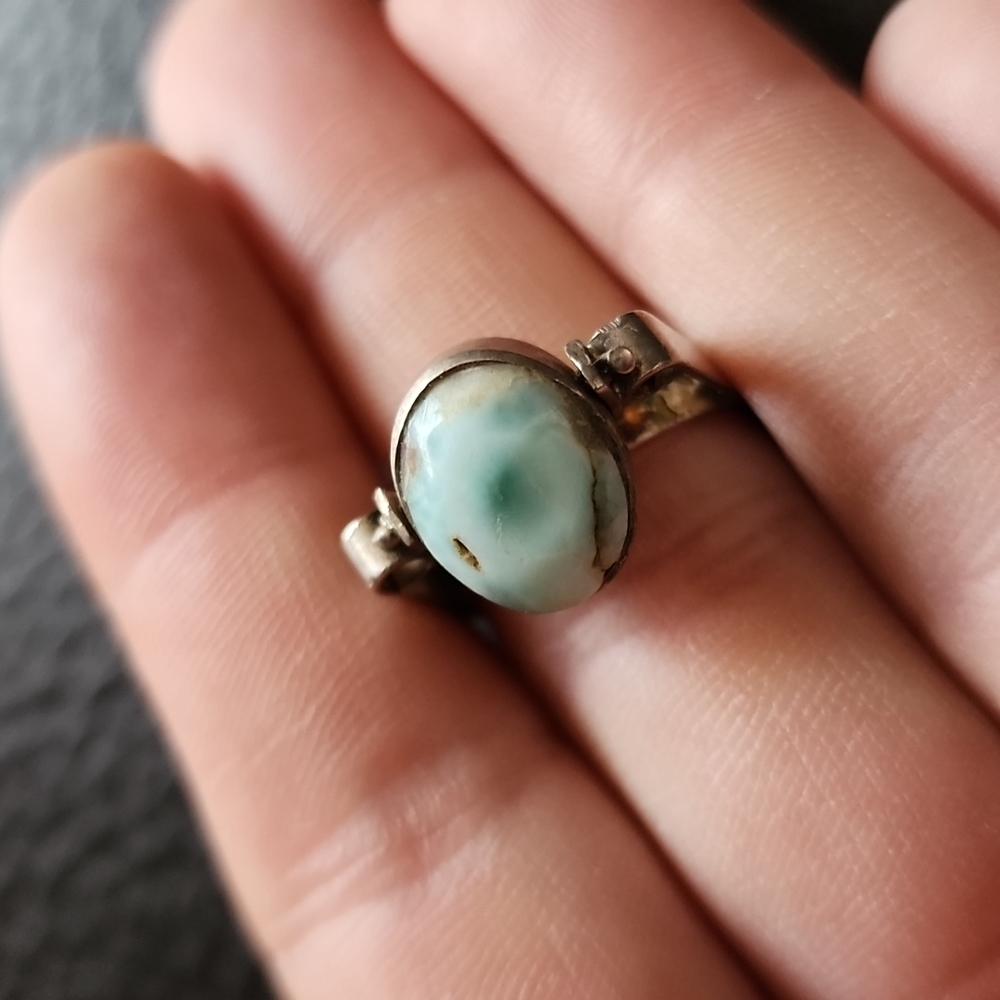 VTG sterling silver flip ring- size 6.75